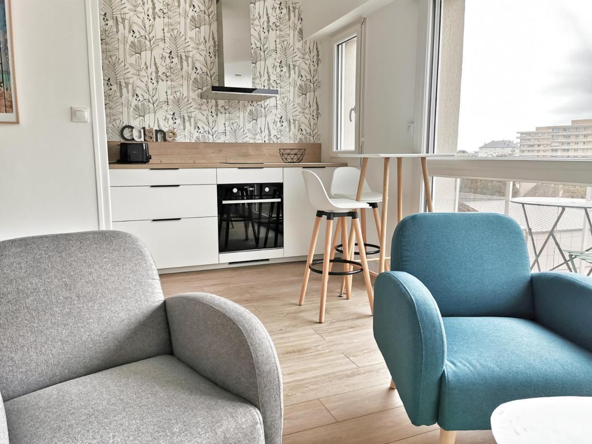 Appartement Lumineux Avec Balcon Et Parking 셰르부르 앙 코탱탕 외부 사진